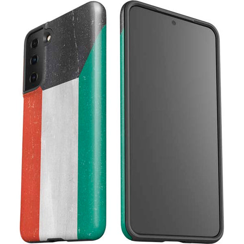 Kuwait Flag Distressed Galaxy S21 Plus 5G Pro Case